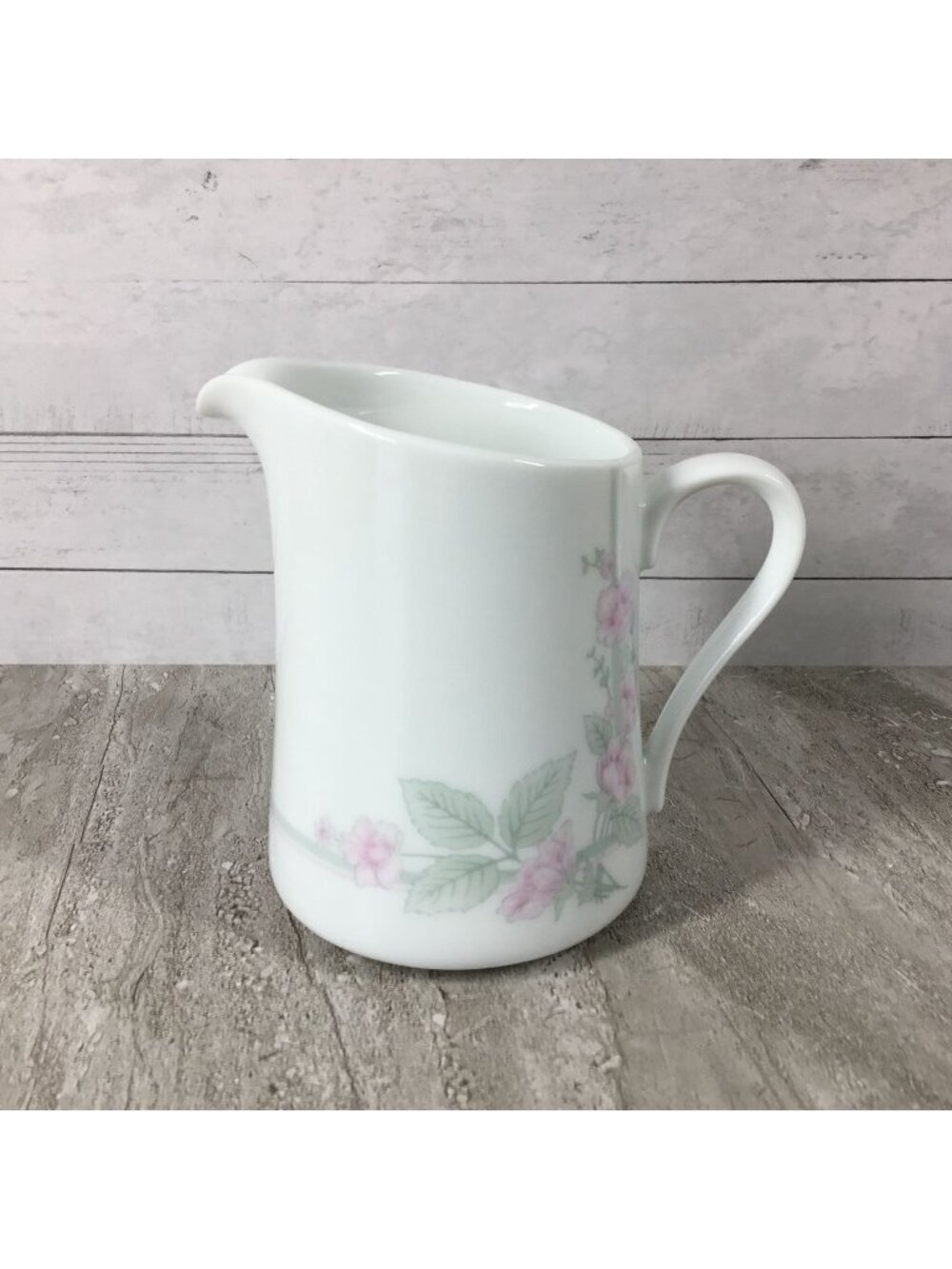 Corning Corelle Veranda Pink Floral Creamer 4 1/2" Pitcher With Handle